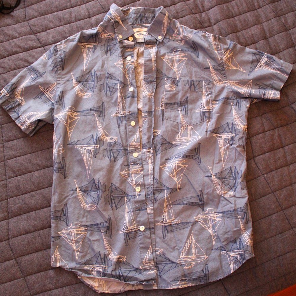 Short Sleeve Sailor/ Boat Shirt